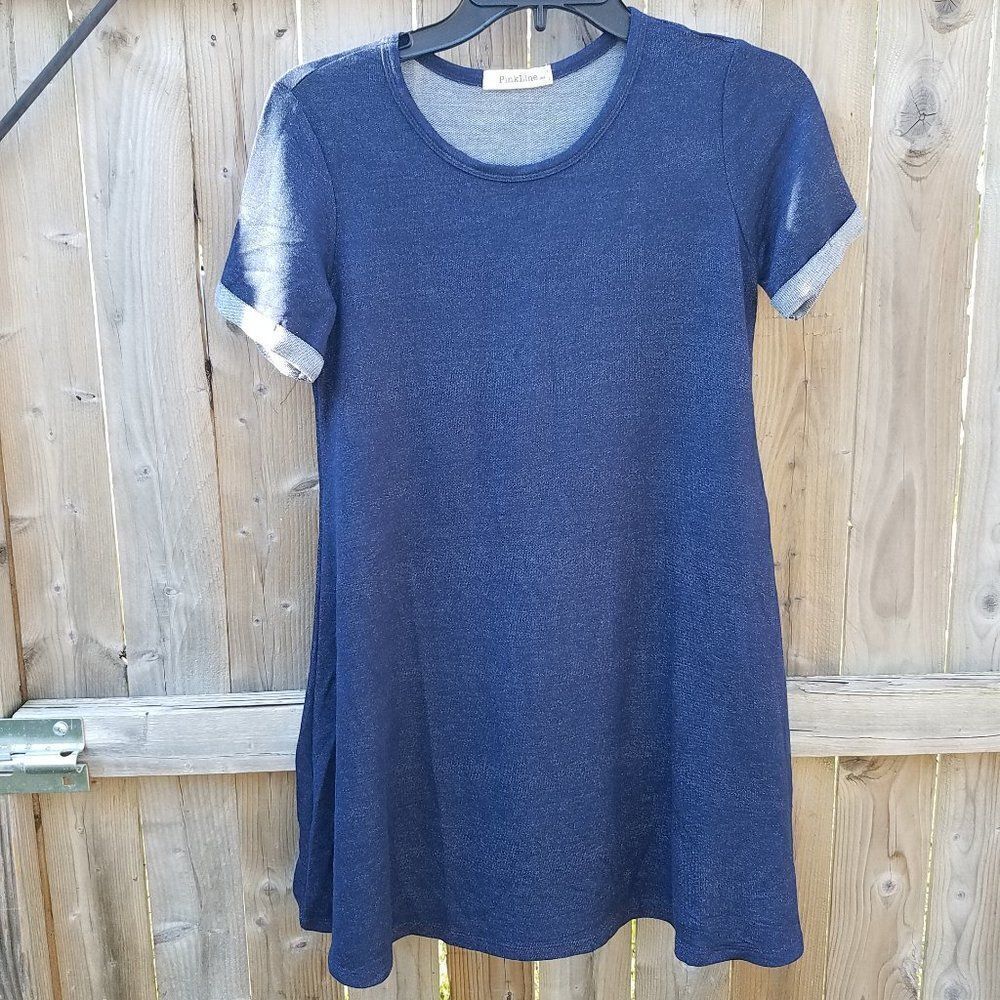 Medium Dress by Pink Line USA Nightshirt Women's Navy Blue